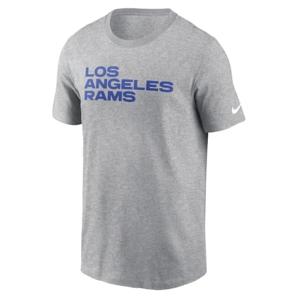 Los angeles rams nike primetime wordmark essential t shirt Heather gray M
