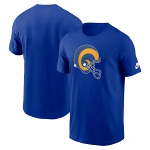 Los angeles rams nike rewind logo essential t shirt Royal