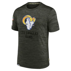 Los angeles rams nike salute to service velocity team t shirt Olive M