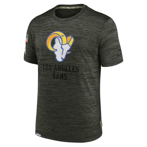 Los angeles rams nike salute to service velocity team t shirt Olive M