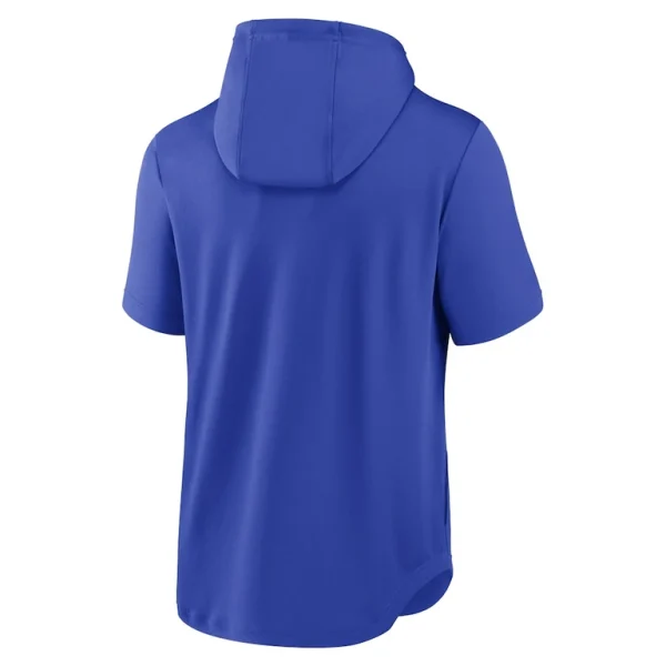 Los angeles rams nike short sleeve pullover hoodie Royal L