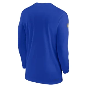 Los angeles rams nike sideline coach performance long sleeve t shirt Royal L