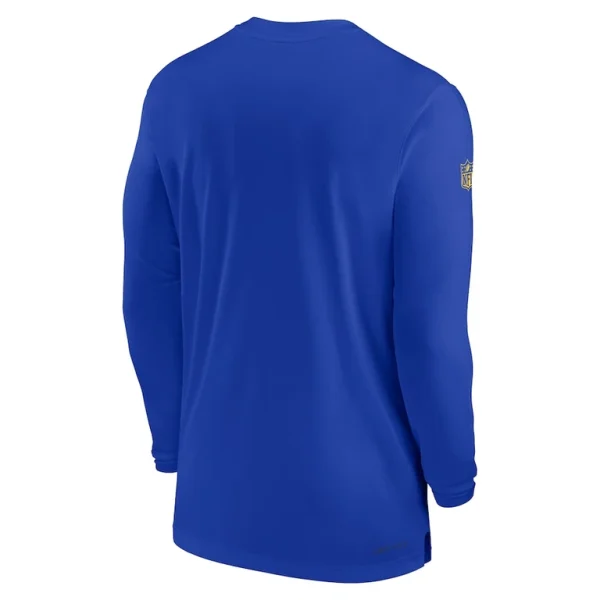 Los angeles rams nike sideline coach performance long sleeve t shirt Royal L