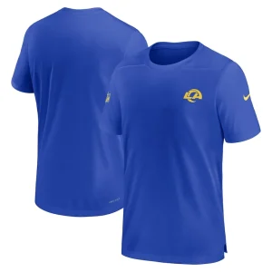 Los angeles rams nike sideline coach performance t shirt Royal