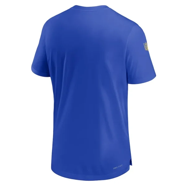 Los angeles rams nike sideline coach performance t shirt Royal L