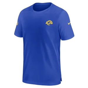Los angeles rams nike sideline coach performance t shirt Royal M