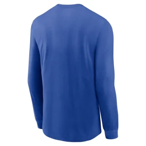 Los angeles rams nike sideline infograph lock up performance long sleeve t shirt Royal M