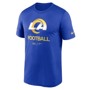 Los angeles rams nike sideline infograph performance t shirt Royal S