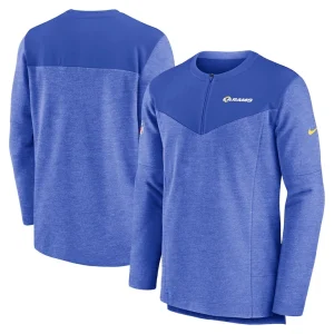Los angeles rams nike sideline lockup performance quarter zip top Royal