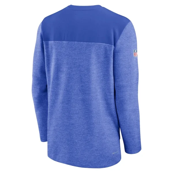 Los angeles rams nike sideline lockup performance quarter zip top Royal L
