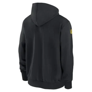 Los angeles rams nike sideline performance full zip hoodie sweatshirt Black L