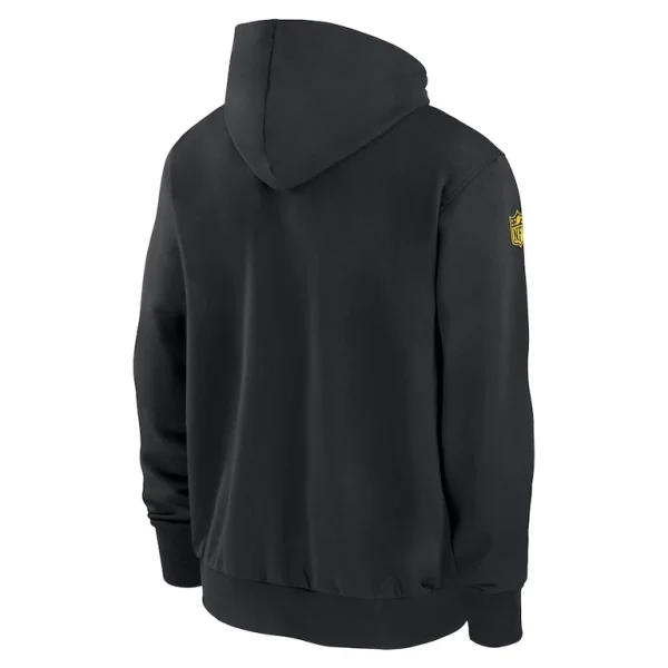 Los angeles rams nike sideline performance full zip hoodie sweatshirt Black L