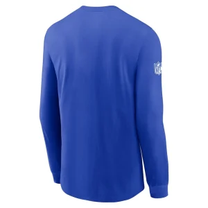Los angeles rams nike sideline performance long sleeve t shirt Royal L