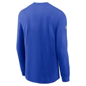 Los angeles rams nike sideline performance long sleeve t shirt Royal L