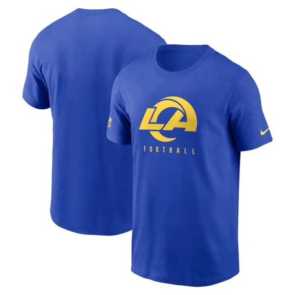 Los angeles rams nike sideline performance t shirt Royal