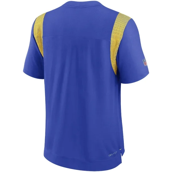 Los angeles rams nike sideline tonal logo performance player t shirt Royal L