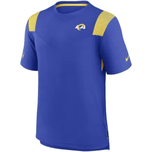 Los angeles rams nike sideline tonal logo performance player t shirt Royal M