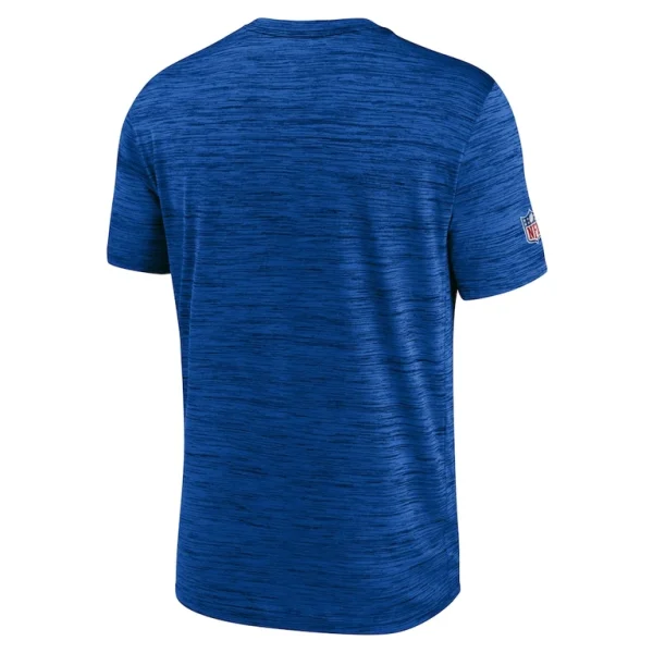 Los angeles rams nike sideline velocity athletic stack performance t shirt Royal L