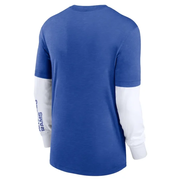 Los angeles rams nike slub fashion long sleeve t shirt Heather royal L
