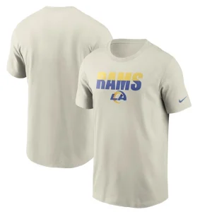 Los angeles rams nike split t shirt bone Multi