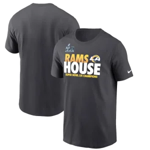 Los angeles rams nike super bowl lvi champions alternate local pack t shirt anthracite Multi