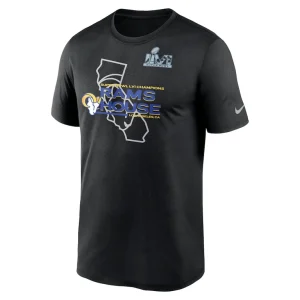 Los angeles rams nike super bowl lvi champions hometown t shirt Black M