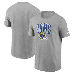 Los angeles rams nike team athletic t shirt Heathered gray
