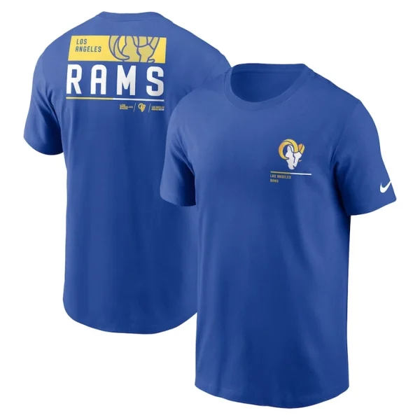 Los angeles rams nike team incline t shirt Royal