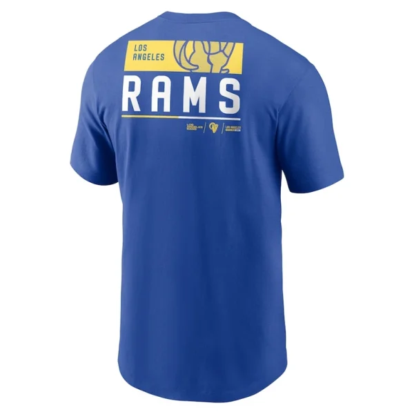 Los angeles rams nike team incline t shirt Royal L