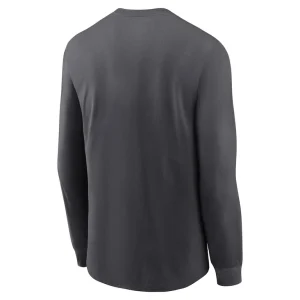 Los angeles rams nike team slogan long sleeve t shirt anthracite Multi L