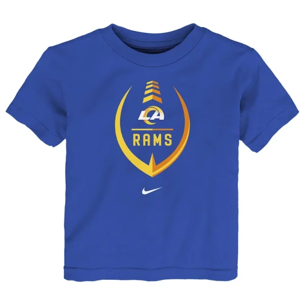 Los angeles rams nike toddler football wordmark t shirt Royal 3T