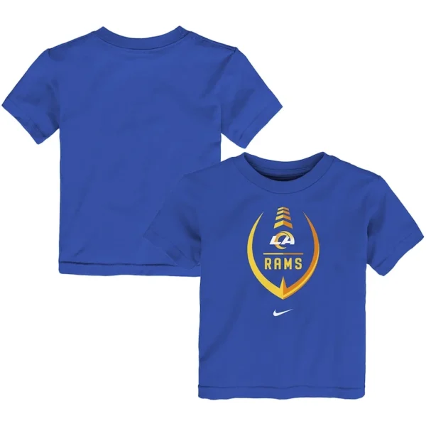 Los angeles rams nike toddler football wordmark t shirt Royal