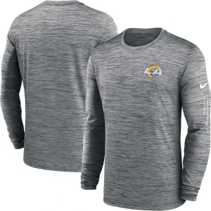 Los angeles rams nike velocity long sleeve t shirt anthracite Multi