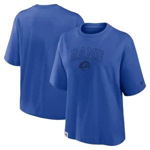 Los angeles rams nike womens arch boxy t shirt Royal