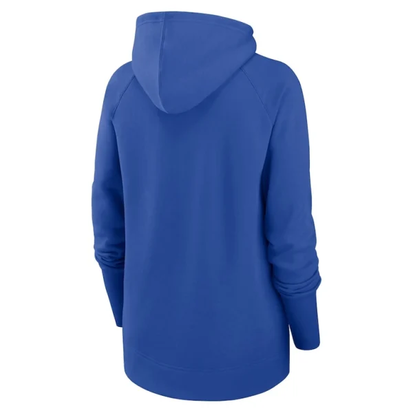 Los angeles rams nike womens asymmetrical raglan full zip hoodie Royal M