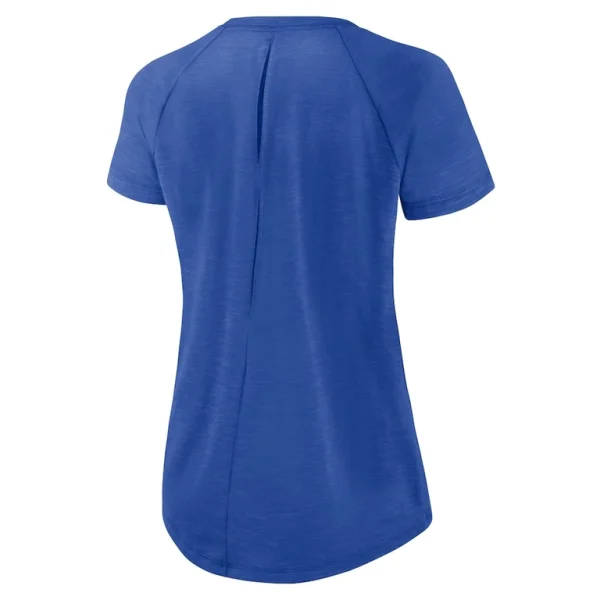 Los angeles rams nike womens back slit lightweight fashion t shirt Whiteheather scarlet M