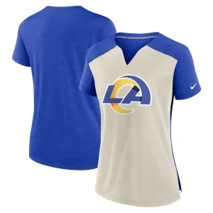Los angeles rams nike womens impact exceed performance notch neck t shirt Boneroyal