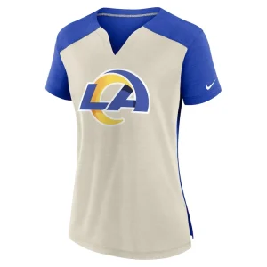 Los angeles rams nike womens impact exceed performance notch neck t shirt Boneroyal S