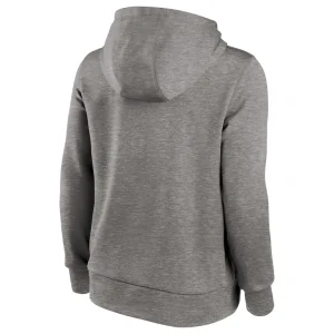 Los angeles rams nike womens lightweight performance hooded top Heather charcoal M