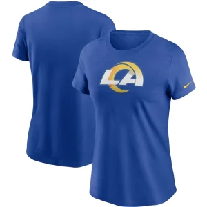 Los angeles rams nike womens logo essential t shirt Royal