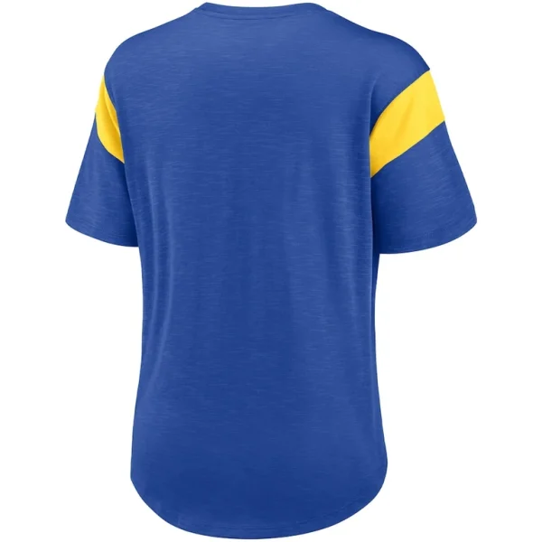 Los angeles rams nike womens primary logo fashion top Heather royal M