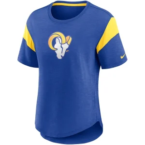 Los angeles rams nike womens primary logo fashion top Heather royal S