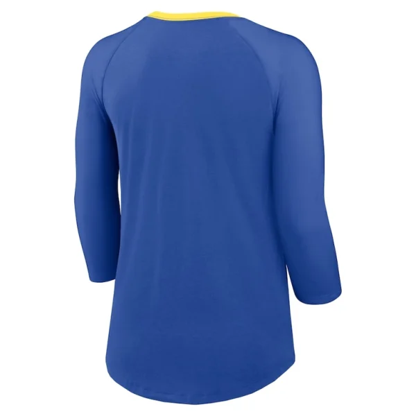 Los angeles rams nike womens raglan 34 sleeve t shirt Royal M