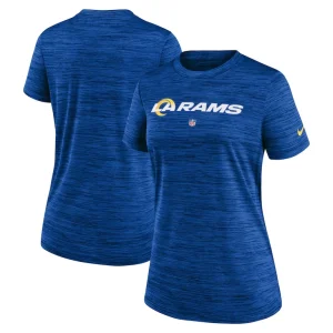 Los angeles rams nike womens sideline velocity performance t shirt Royal