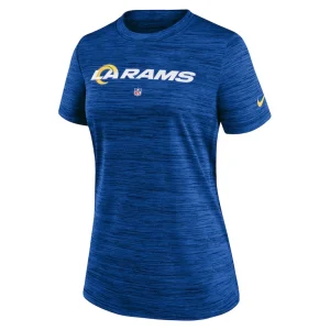 Los angeles rams nike womens sideline velocity performance t shirt Royal S