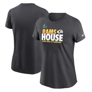 Los angeles rams nike womens super bowl lvi champions local t shirt anthracite Multi