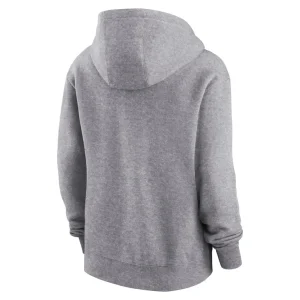 Los angeles rams nike womens team logo club fleece pullover hoodie Heather gray M