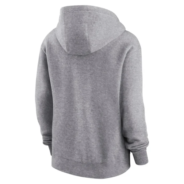 Los angeles rams nike womens team logo club fleece pullover hoodie Heather gray M