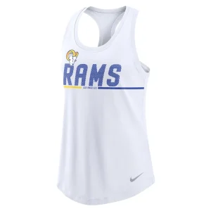 Los angeles rams nike womens team name city tri blend racerback tank top White S