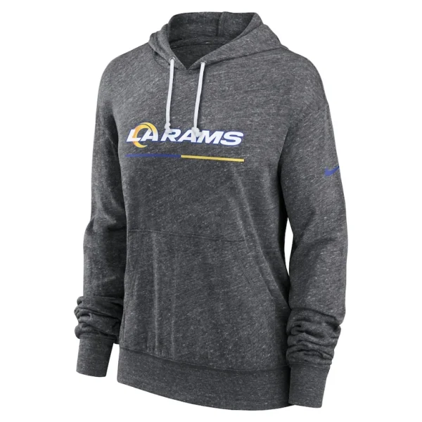 Los angeles rams nike womens team spirit gym vintage lightweight hoodie top Heather charcoal S